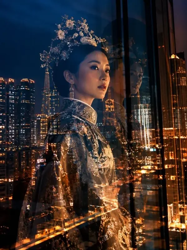 短剧《皇后她是古代来的》海报封面，穿越重生题材，共84集
